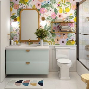 Цветная и яркая ванная комната: как преобразить санузел в Минусинске - minusinsk.mebel54.com | фото