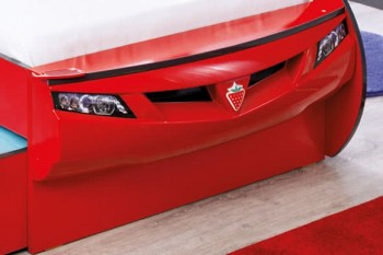 CARBED Кровать-машина Coupe с выдвижной кроватью Red 20.03.1306.00 в Минусинске - minusinsk.mebel54.com | фото