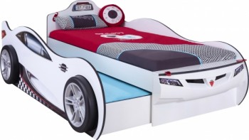 CARBED Кровать-машина Coupe с выдвижной кроватью White 20.03.1310.00 в Минусинске - minusinsk.mebel54.com | фото
