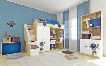 Детская комната Санни (Белый/корпус Клен) в Минусинске - minusinsk.mebel54.com | фото