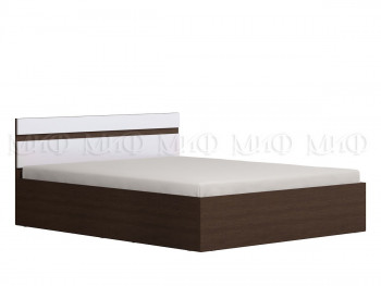 Ким кровать 1,4 (Венге/белый глянец) в Минусинске - minusinsk.mebel54.com | фото