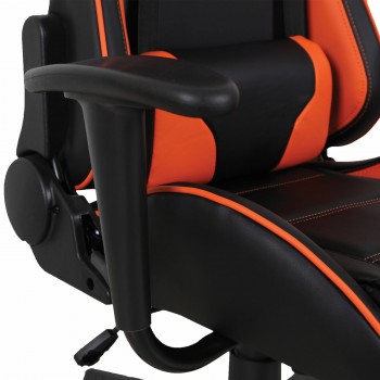 Кресло компьютерное BRABIX GT Racer GM-100 (черный, оранжевый) в Минусинске - minusinsk.mebel54.com | фото