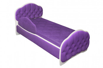 Кровать 160 Гармония 32 Фиолетовый (мягкий бортик) в Минусинске - minusinsk.mebel54.com | фото