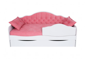 Кровать 170 серии Иллюзия Лайт 1 ящик 89 Розовый (подушки) в Минусинске - minusinsk.mebel54.com | фото