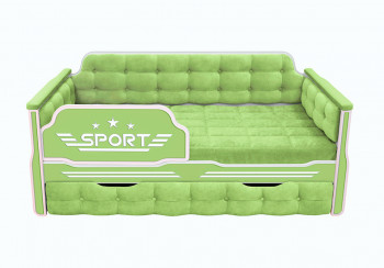 Кровать 170 серии Спорт 1 ящик 81 Фисташка (мягкие боковые накладки) в Минусинске - minusinsk.mebel54.com | фото