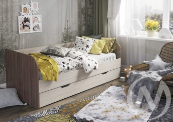 Кровать детская Балли 2-х уровневая (шимо темный/шимо светлый) в Минусинске - minusinsk.mebel54.com | фото