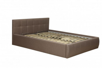 Кровать "Диана" ш. 1400 (Н=1010мм) (жаккард шоколад) в Минусинске - minusinsk.mebel54.com | фото