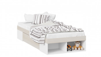 Кровать «Сканди» с ящиком Дуб Гарден/Белый в Минусинске - minusinsk.mebel54.com | фото