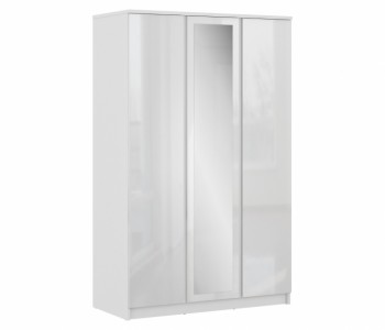 Шкаф 3-х дверный СБ-2493 Медея (Белый/Белый глянец) в Минусинске - minusinsk.mebel54.com | фото