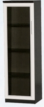Шкаф нижний со стеклодверью ДЛЯ ГОСТИНОЙ ШНС-450 Венге/Дуб выбеленный в Минусинске - minusinsk.mebel54.com | фото