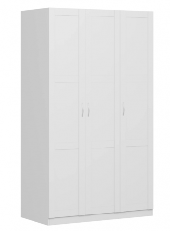 Шкаф трехдверный Пегас сборный белый в Минусинске - minusinsk.mebel54.com | фото