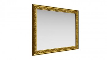 Зеркало навесное "Айрум"/(дуб кальяри / профиль: золото с орнаментом) в Минусинске - minusinsk.mebel54.com | фото